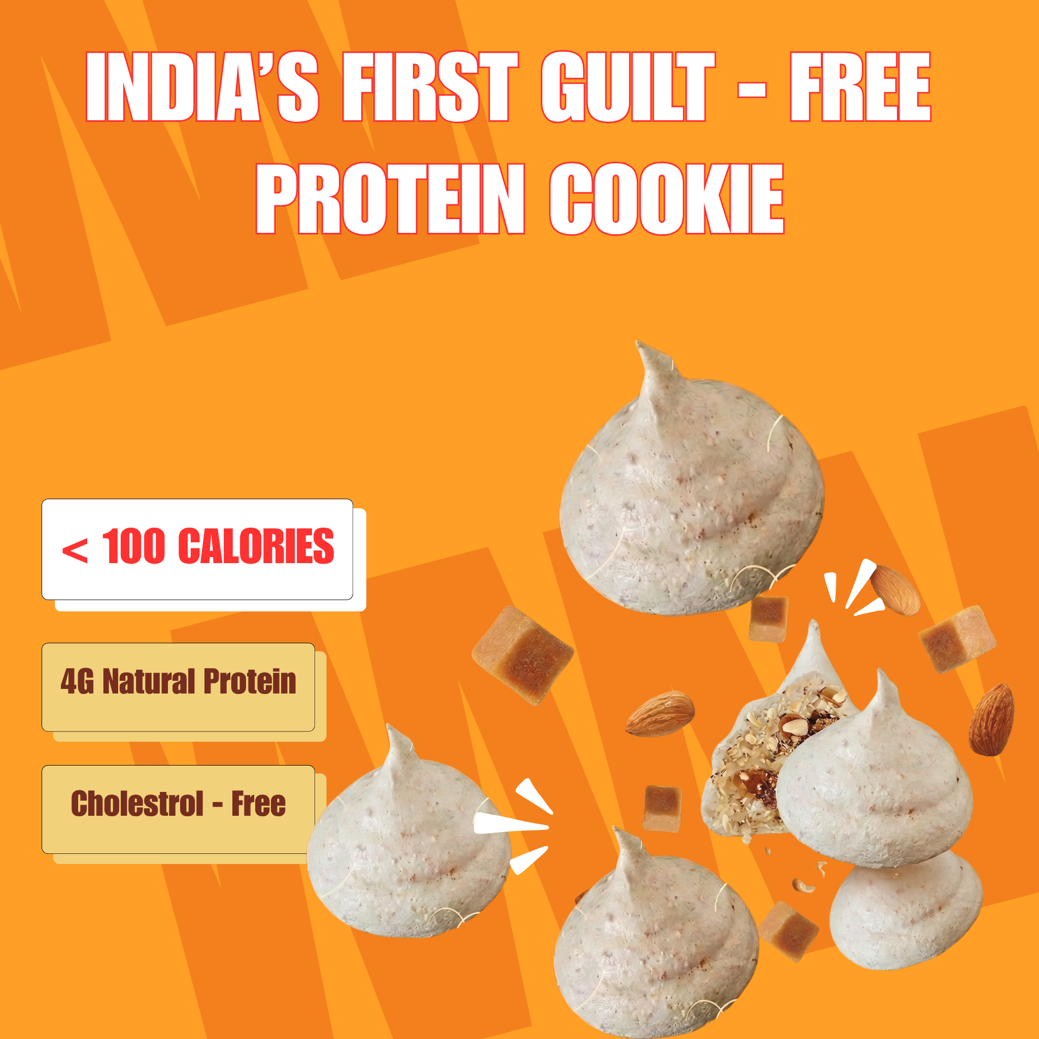 Protein Macroon Cookies - Cashew Crunch Pack of 10