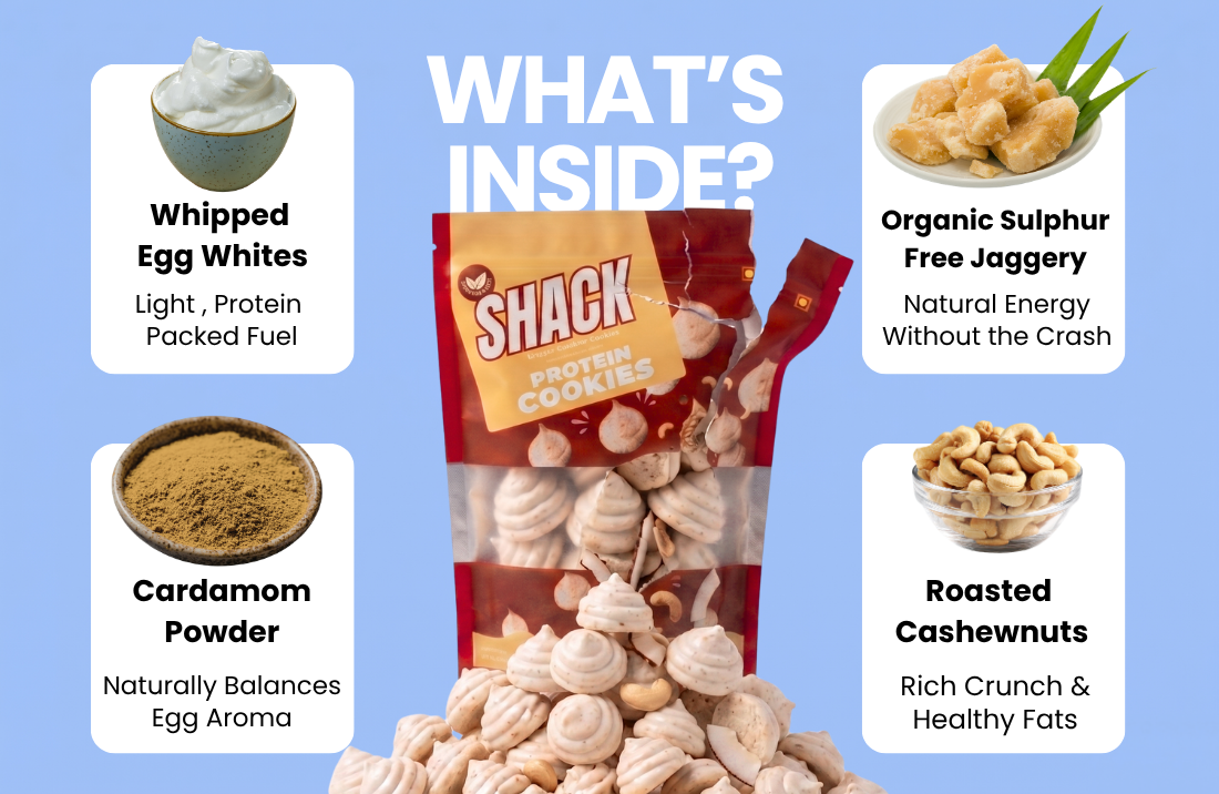 Protein Cookies - Cashew Crunch Pack of 12 ( 100 Grams )