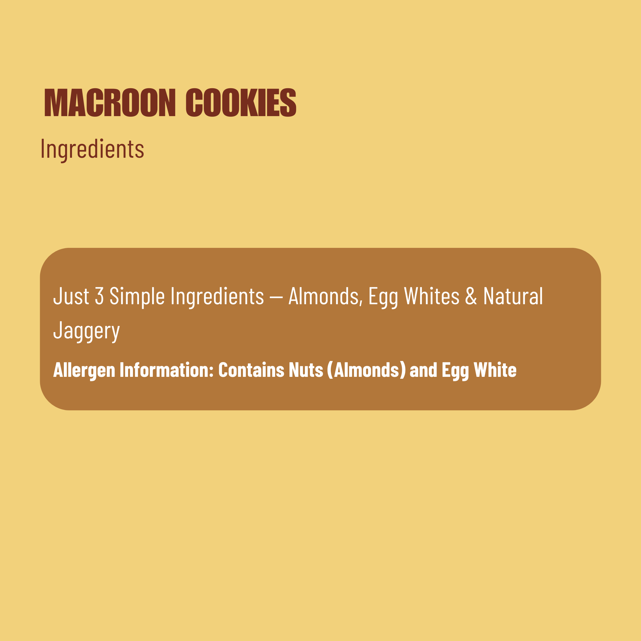 Protein Macroon Cookies - Cashew Crunch Pack of 10